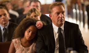 Jillian Estell and Kevin Costner in 'Black and White' 